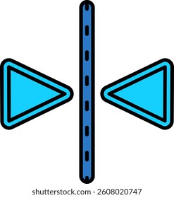 Flip Line vector Icon Design