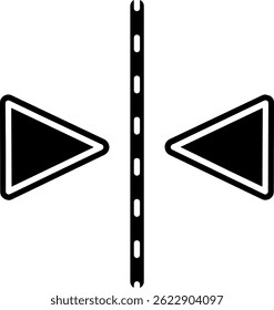 Flip Line vector Icon Design