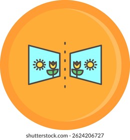 Flip Line vector Icon Design