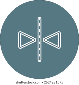 Zeilenvektordesign kippen
