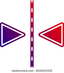 Zeilenvektordesign kippen