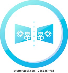 Zeilenvektordesign kippen