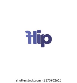 Flip Logotype Logo Design Vector Stock Vector (Royalty Free) 2175962613 ...