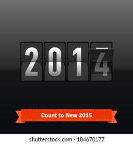 Flip number counter template for 2014-2015 countdown. Highly editable EPS10.