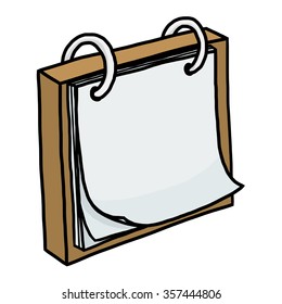 flip paper / cartoon vector and illustration, hand drawn style, isolated on white background.