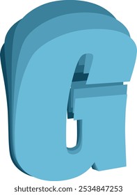 Flip Paper Letter Alphabet Vector Element G