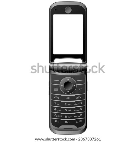 flip phone vector illustration background