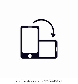 Flip to right screen mobile icon, touch screen, tap to right, mobile icon