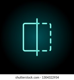 Flip sign icon. Elements of Image in neon style icons. Simple icon for websites, web design, mobile app, info graphics
