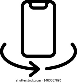 Flip smartphone to switch between primary to seconda