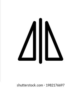 Flip tool icon with line style