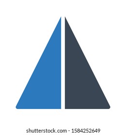 flip vector glyph color icon 