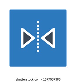 flip vector glyph color icon 