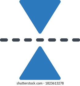 flip vector glyph color icon 