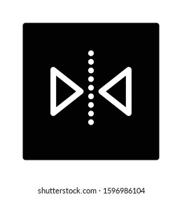 flip vector glyph flat icon 