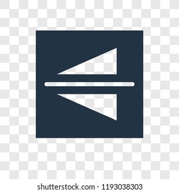 Flip vector icon isolated on transparent background, Flip transparency logo concept