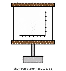 Flipchart with Cartesian plane
