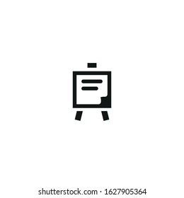 flipchart vector icon on white background