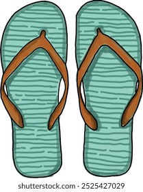 flip-flops plano azul design simples