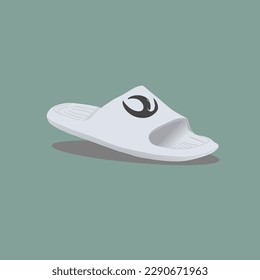 Icono Flip-flops. sandalias de playa de verano. Silueta oscura Vista superior y lateral. Ilustración gráfica vectorial simple.