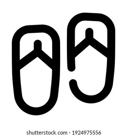 flipflops icon using line style