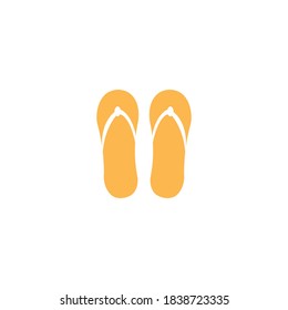 flip-flops icon vector design color illustration