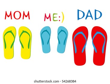 Flip-Flops - eine Illustration für Ihr Design-Projekt.
