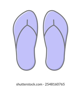 Ícone de cor linear Flip-Flops , vetor, pixel perfect, arquivo ilustrador