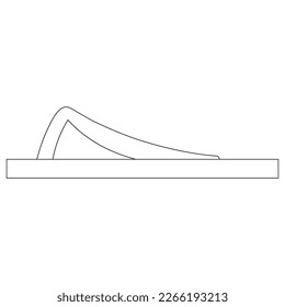 flip-flops logo vector illustration simple design