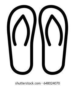 Flipflops Vector Icon