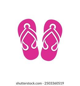 Flip-flops vector illustration: cartoon, clipart, and line art design perfect for summer projects.