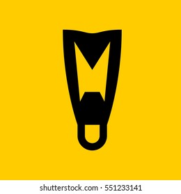 flipper icon. isolated sign symbol