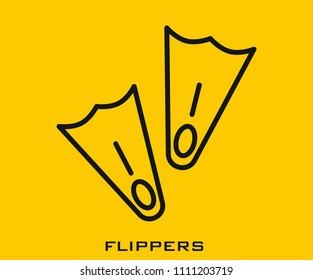 Flipper icon signs