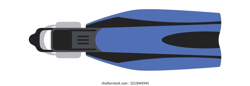 Flipper-Unterwasserausrüstung. Vektorgrafik