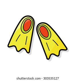 flippers color doodle