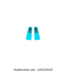 flippers for diving vector illustration