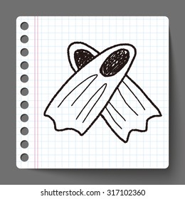 flippers doodle