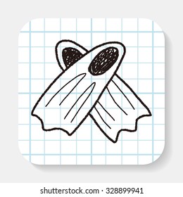 flippers doodle