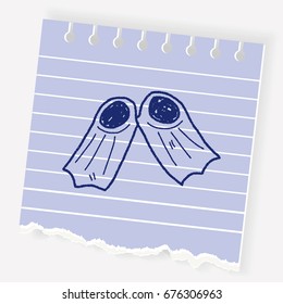 flippers doodle