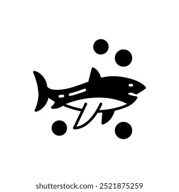 Flippers Glyph Icon, Vector illustration