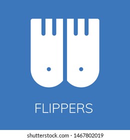 Flippers icon. Editable  Flippers icon for web or mobile.