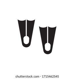 flippers icon glyph vector illustration. isolated on white background