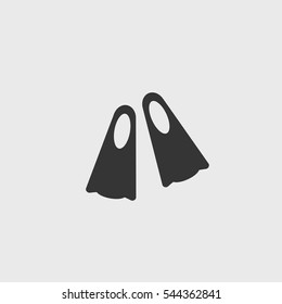  flippers  icon illustration isolated vector sign symbol