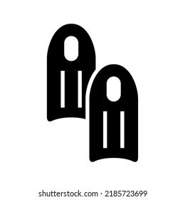flippers icon or logo isolated sign symbol vector illustration - high quality black style vector icons
