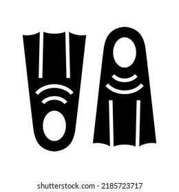 flippers icon or logo isolated sign symbol vector illustration - high quality black style vector icons
