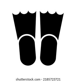 flippers icon or logo isolated sign symbol vector illustration - high quality black style vector icons
