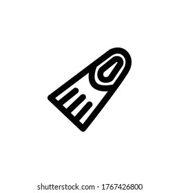 Flippers icon , Snorkeling Logo, Sea symbol.