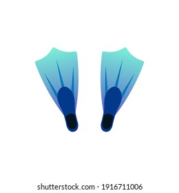 Flippers icon. Swim fins. Vector illustration.