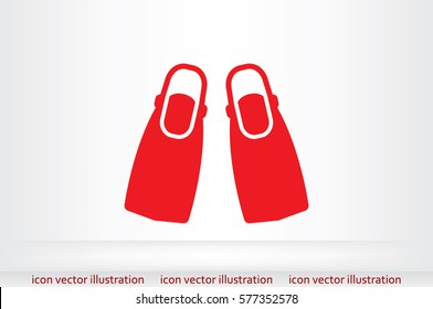 Flippers icon vector illustration.
