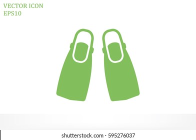 Flippers icon vector illustration.